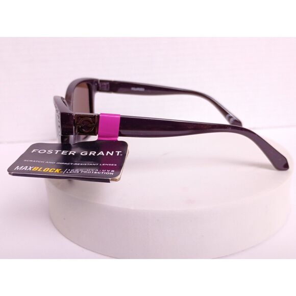 Foster Grant UN1018 Annalise Polarized with Rhinestone Accents Sunglasses - Picture 9 of 15